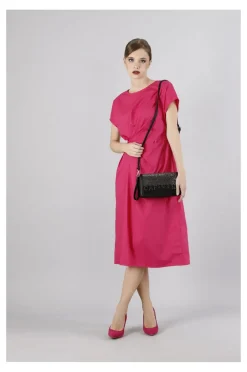 pochette ricoperta di strass bicolor nero