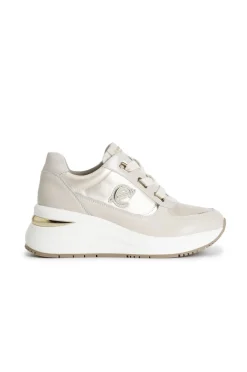 running in nylon beige