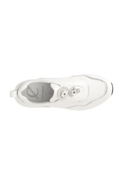 running slip-on con accessorio gioiello bianco
