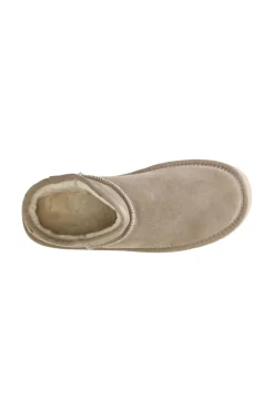 sabot in pelle scamosciata taupe