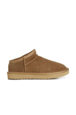 sabot in pelle scamosciata camel
