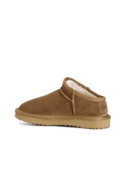 sabot in pelle scamosciata camel