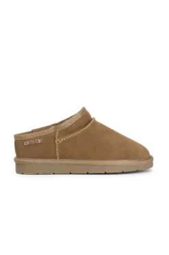 sabot in pelle scamosciata camel