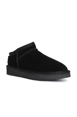 sabot in pelle scamosciata nero