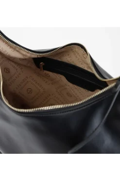 sacca con accessorio chiusura sul manico nero