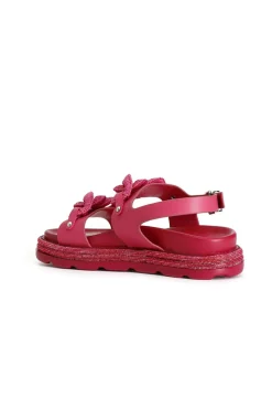 sandali frate con doppia catena fuxia