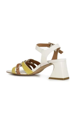 sandali gilda con accessorio multi bianco