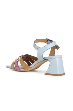 sandali gilda con accessorio multi celeste