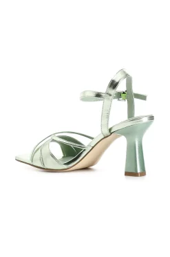 sandali gilda effetto metallizzato verde