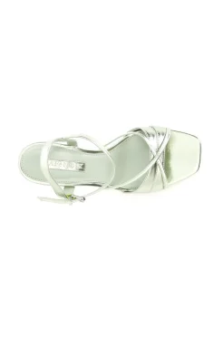 sandali gilda effetto metallizzato verde