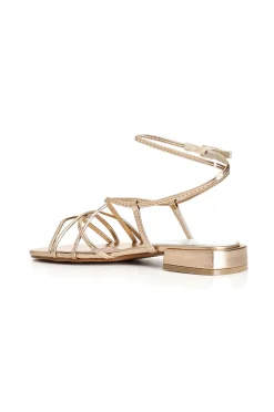 sandali schiava effetto laminato pesca