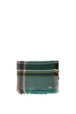 sciarpa a quadri madras multiverde