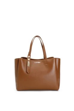 shopping con accessorio chiusura sul manico cuoio