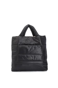 shopping in nylon reversibile nero