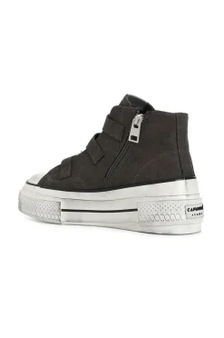 sneakers da donna mid 3 fibbie antracite