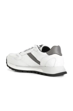 sneakers da uomo in pelle multi bianco