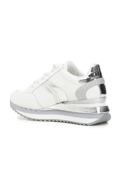 sneakers in pelle con catena passalaccio