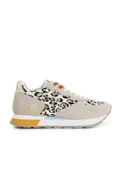 sneakers in pelle scamosciata e cavallino deserto