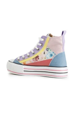 sneakers mid patchwork multicolor