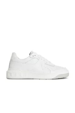 sneakers uomo in pelle bianco