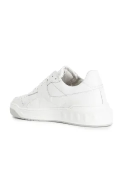 sneakers uomo in pelle bianco