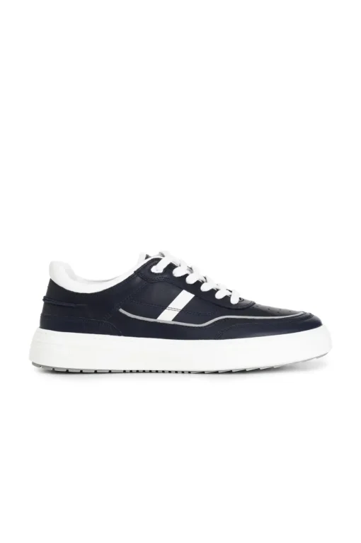 sneakers uomo in pelle blu