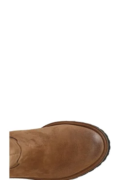 stivale donna in pelle scamosciata biscotto