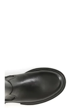 stivale donna in similpelle nero