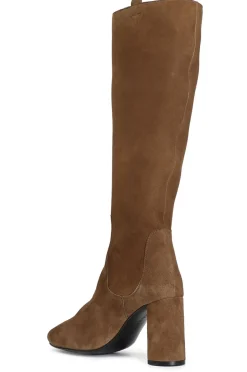 stivale in camoscio cuoio