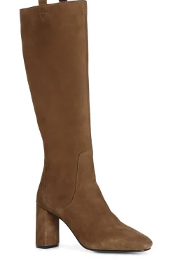 stivale in camoscio cuoio