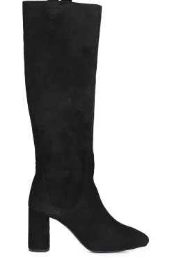 stivale in camoscio nero