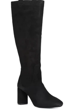 stivale in camoscio nero