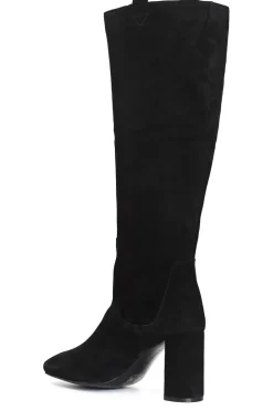 stivale in camoscio nero