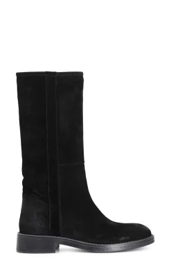 stivale in pelle scamosciata nero