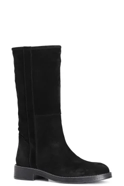 stivale in pelle scamosciata nero