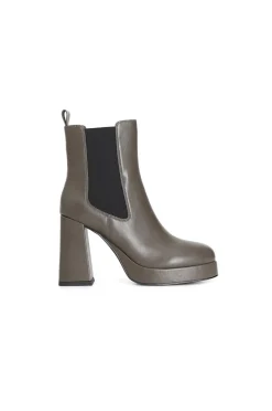 tronchetto da donna con elastico taupe