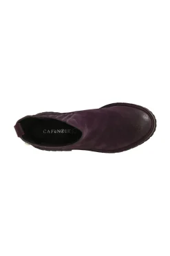 tronchetto donna in crosta con elastico vinaccia