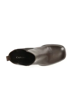 tronchetto donna in pelle con elastico t.moro