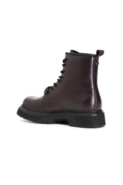 tronchetto in similpelle spazzolata bordeaux