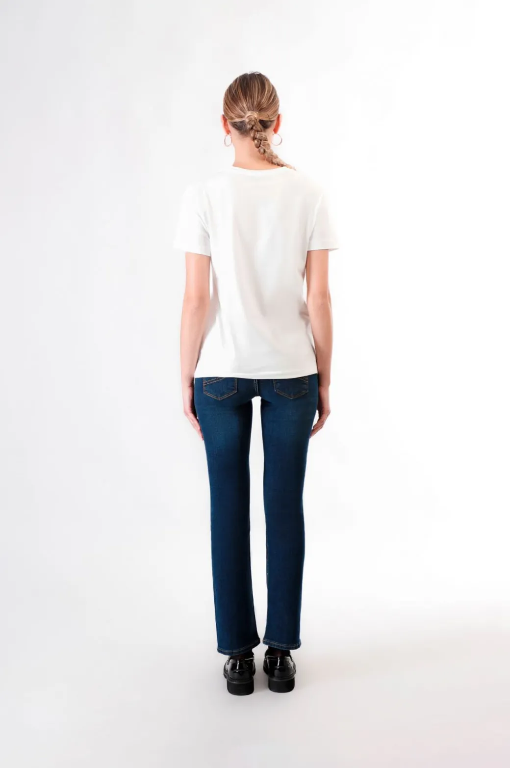 t-shirt manica corta con logo be you bianco